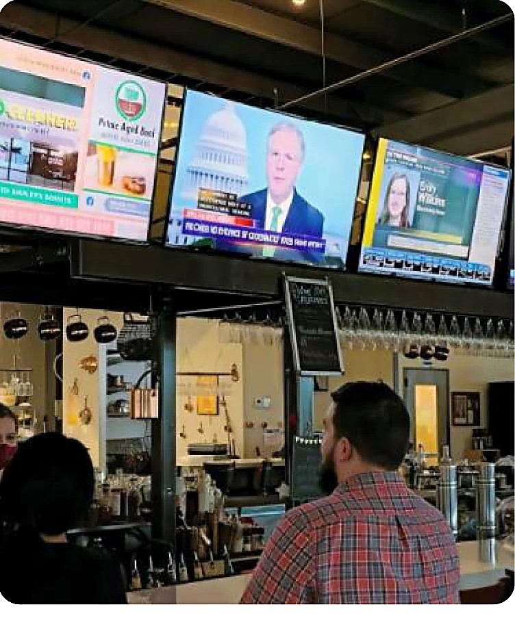 Local Business Interior digital screen